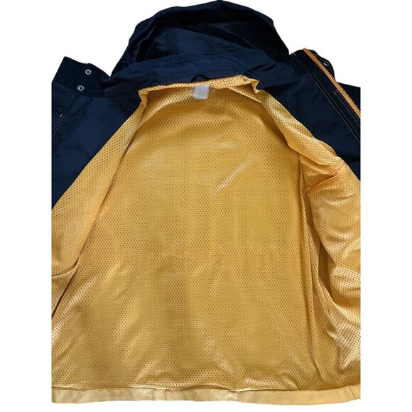 Carhartt Mens Jacket Yellow Black VTG Rollaway Hood Mesh Lining Outdoor Hiking - Picture 3 of 8